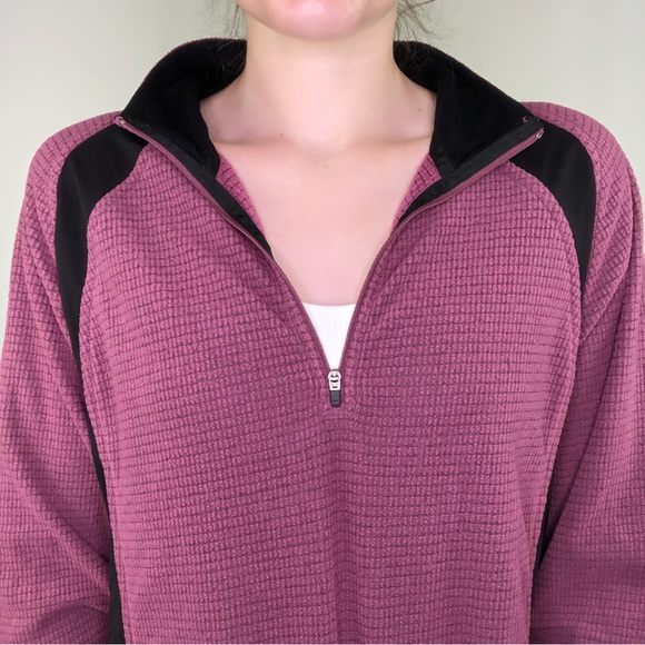 L.L Bean Sweater Long Sleeve Athletic Waffle Knit Outdoor Top Collared Camping - Picture 3 of 11